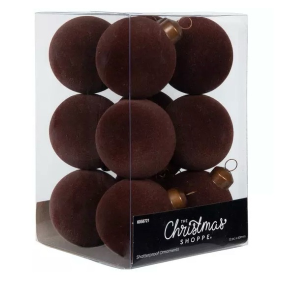 2 SETS Hobby Lobby Ornaments - Flocked Ornaments - Velvet...